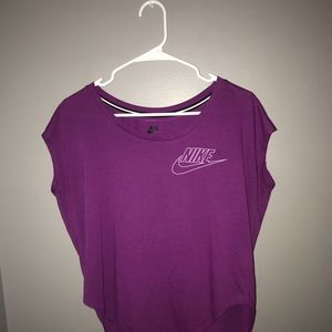 purple nike workout shirt